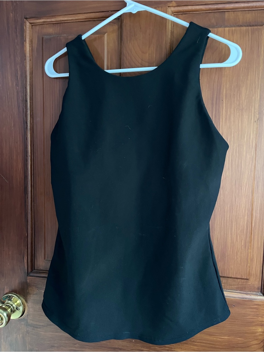Black Sleeveless Athletic Women's Top